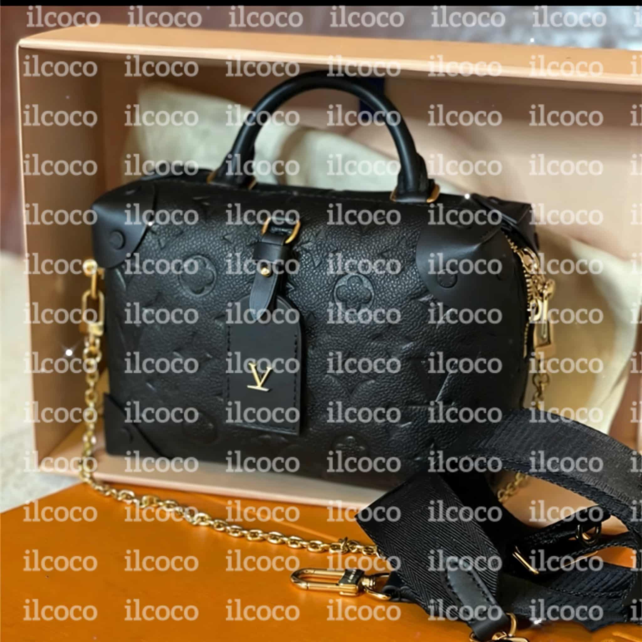 10a Best Sellers petite malle souple bag Womens crossbody shoulder bag Luxury designer handbag mirror quality leather chain bag black embossing Square box bag