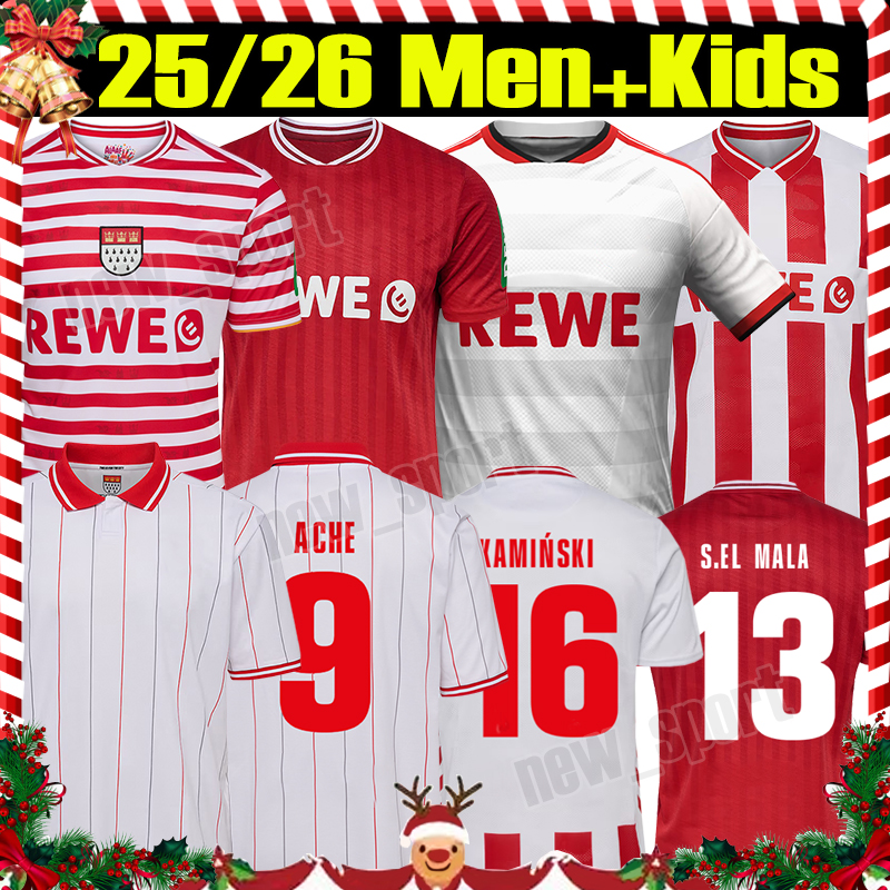 4XL 25/26 KOLNS Soccer jerseys KAMINSKI WALDSCHMIDT ACHE S.EL MALA MARTEL KAINZ BULTER Fans Version 2025 2026 home away men kids kit Football shirts