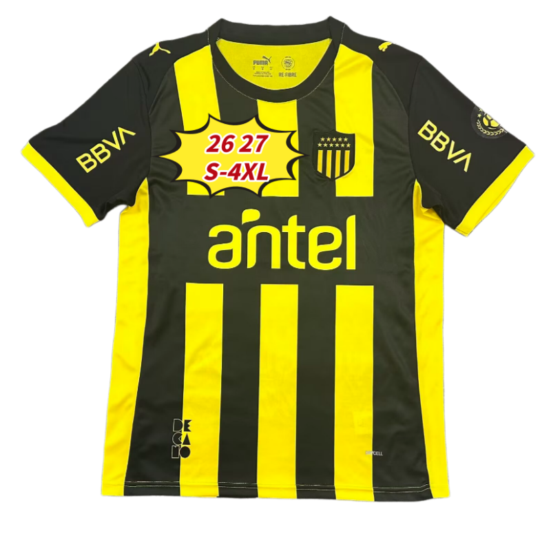 fans 25 26 Uruguay Penarol Home Soccer Jerseys Commemorative Edition 2026 2027 Club Atletico Penarol RENAULT Gargano mens football shirts 889