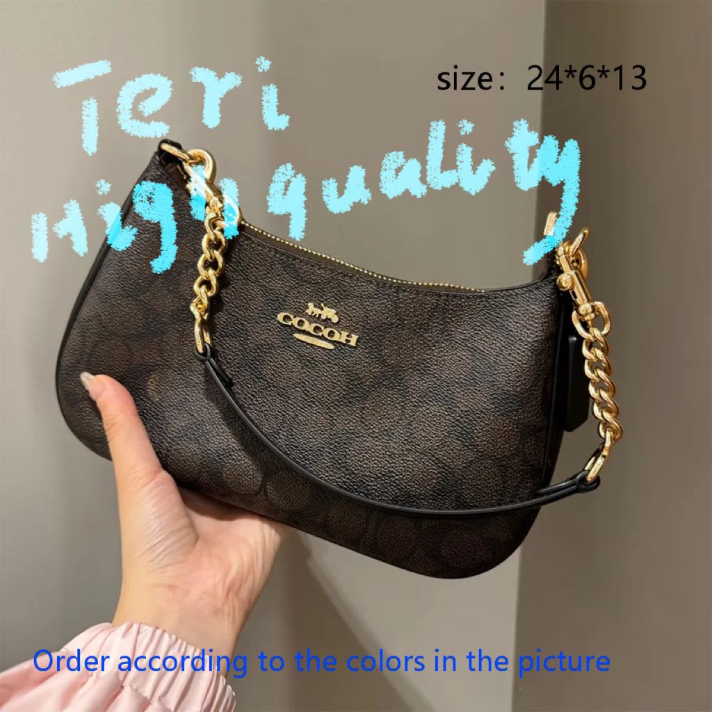 12a+ coacher designer bag teri shoulder bag tabby26 bag handbag crossbody bag high quality fashion Bag Trendy Luxury Bag Chain gold and silver logo designercoach bag