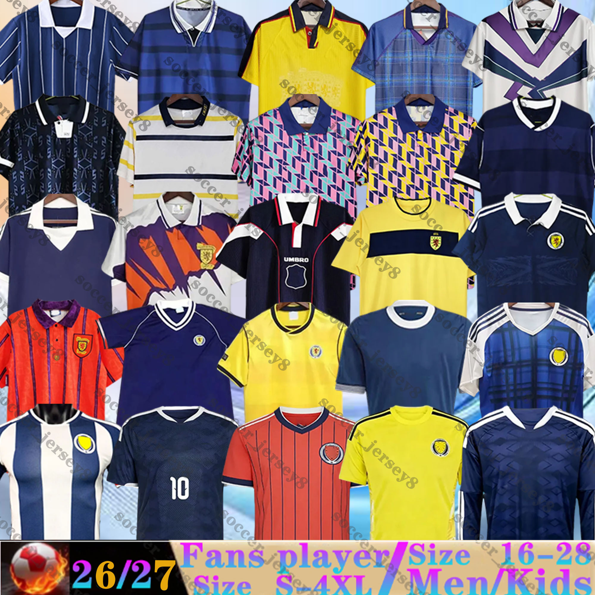 2026 2027 World Cup scotland Soccer Jerseys TIERNEY ROBERTSON CHRISTIE McTominay Home away goalkeeper men kids kits McGREGOR McGINN McKENNA 26 27 football shirts