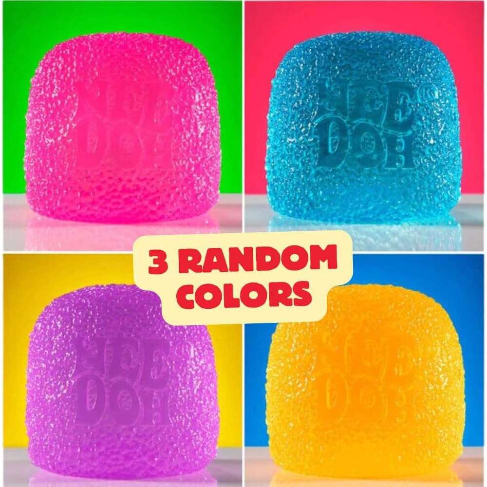 Schylling NeeDoh Gumdrop Textured Sensory Fidget Toy Colors May Vary needoh Candy Squishy