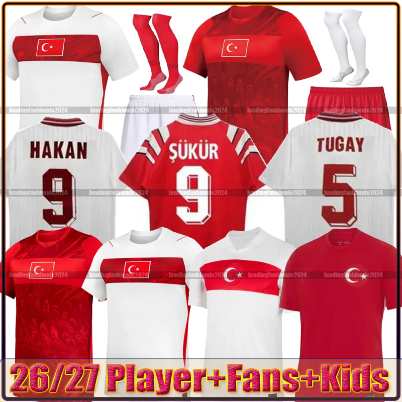 2006 YILDIZ Soccer Jerseys 26 27 Turkiye Home Away Men kids Fans Football Jersey Shirts kit DEMIRAL Kokcu Calhanoglu ARDA GULER 1996 2008 Retro Football Shirts Top