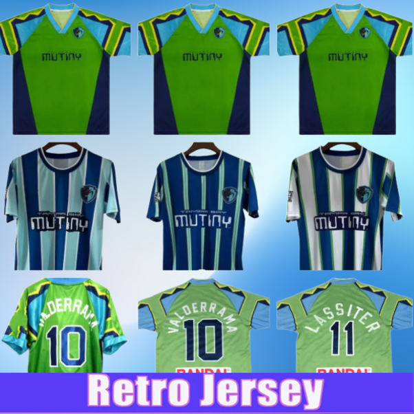 1998 Retro Tampa Bay Mutiny Soccer Jersey '96-'97 Home Valderrama Hejduk Lassiter Classic Football Shirt