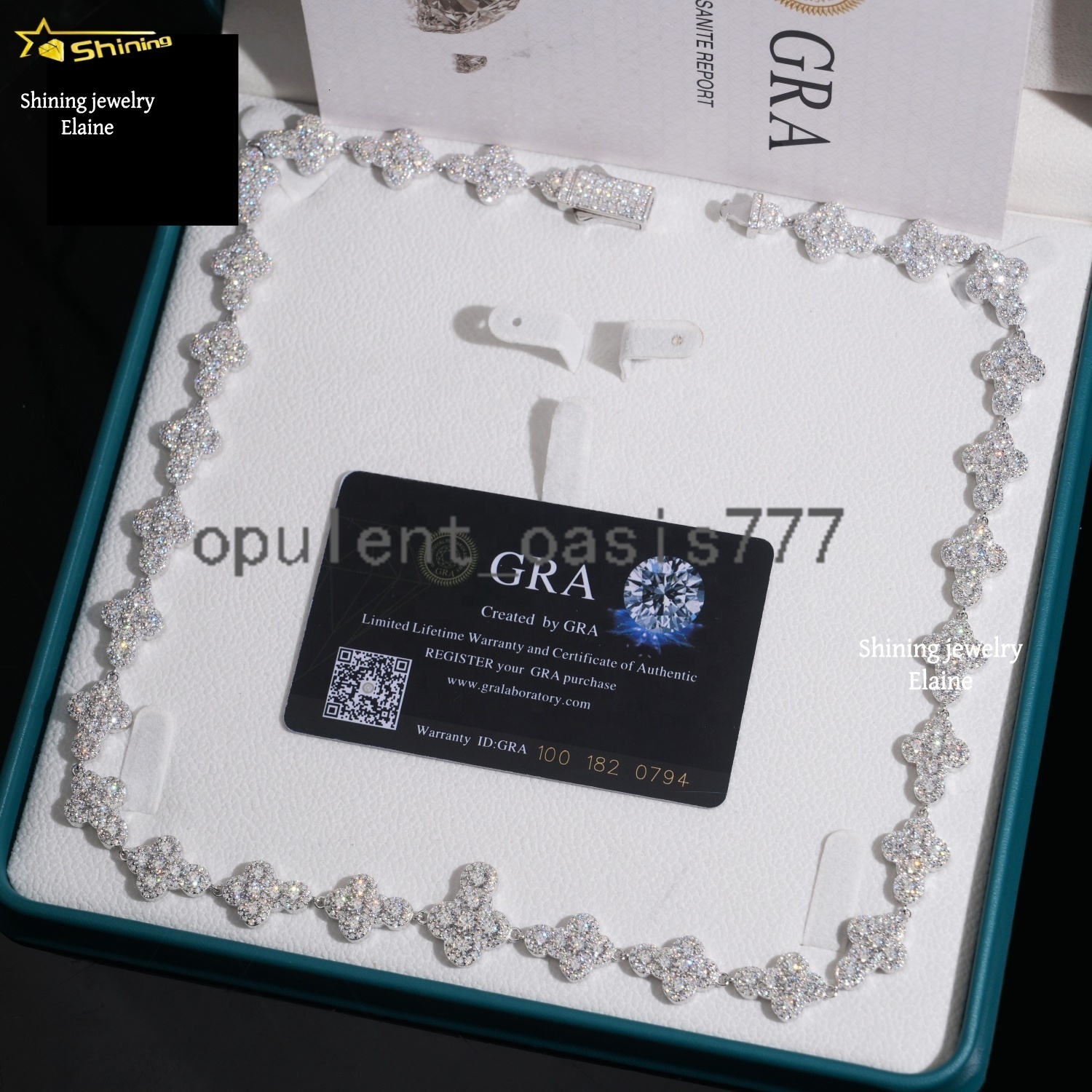 High Quality Iced Out Fashion Jewelry Custom Diamond 13MM 925 Sterling Silver Moissanite Miami Cuban Link Chain Necklace