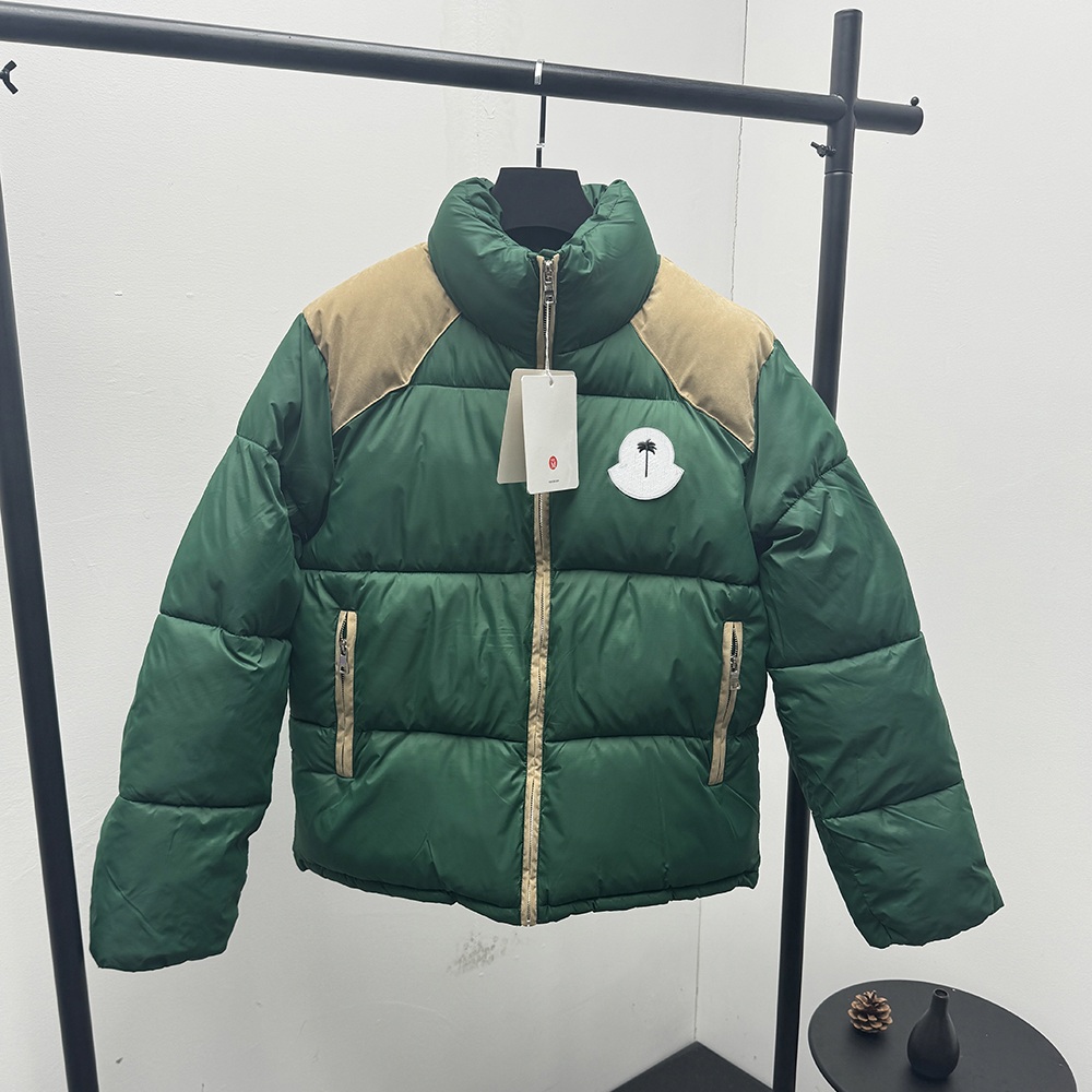 FW Pop Designer Unisex Mens Womens Winter Puffer Jackets Parkas Stand Collar Snowsports Thickened Snow Embroidery Badge Tree Warm Jacket Windproof Outerwear Coat