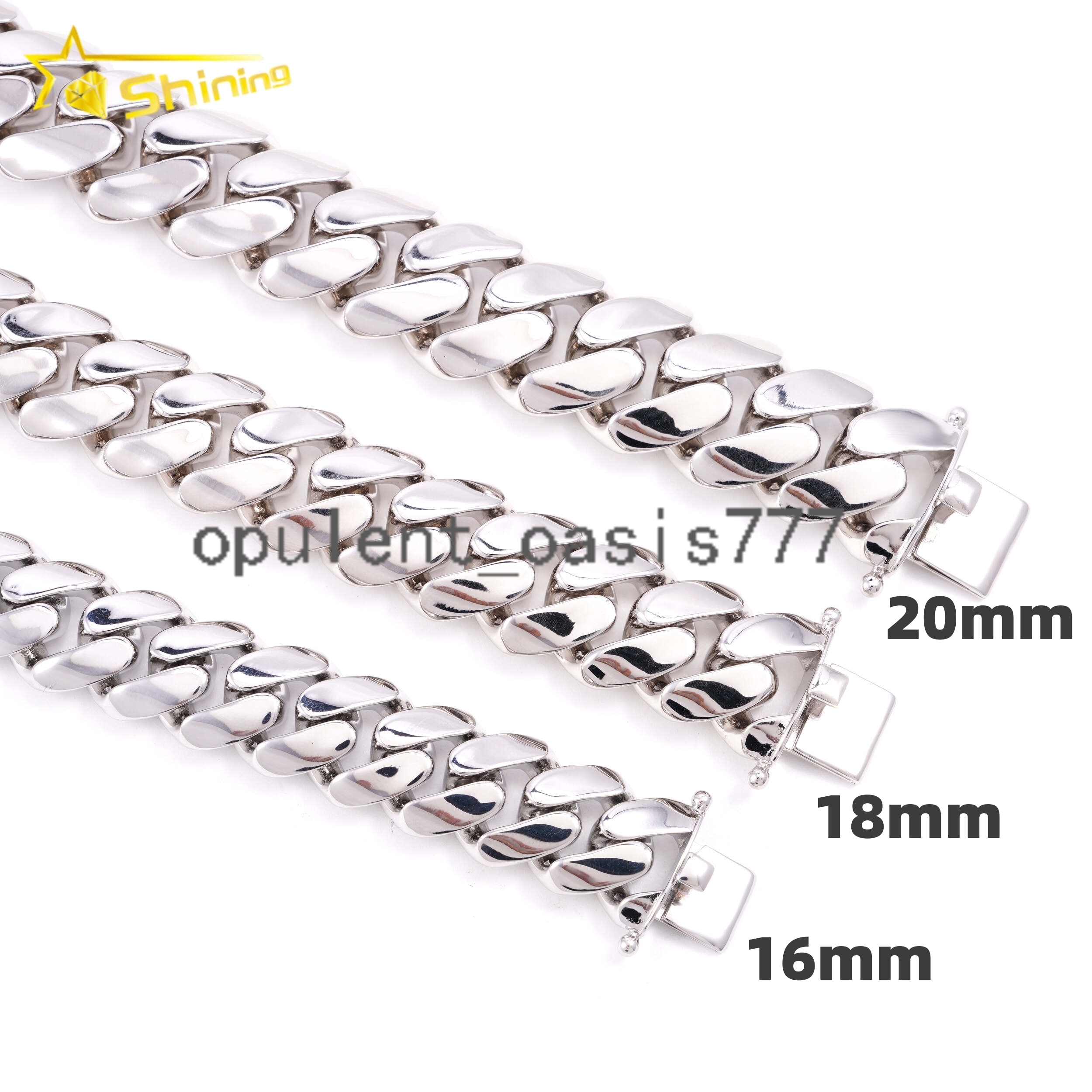 Hip Hop Jewelry Big Size 16MM 18MM Brass Miami Cuban Link Chain Men Fashion Cuban Chain Necklace