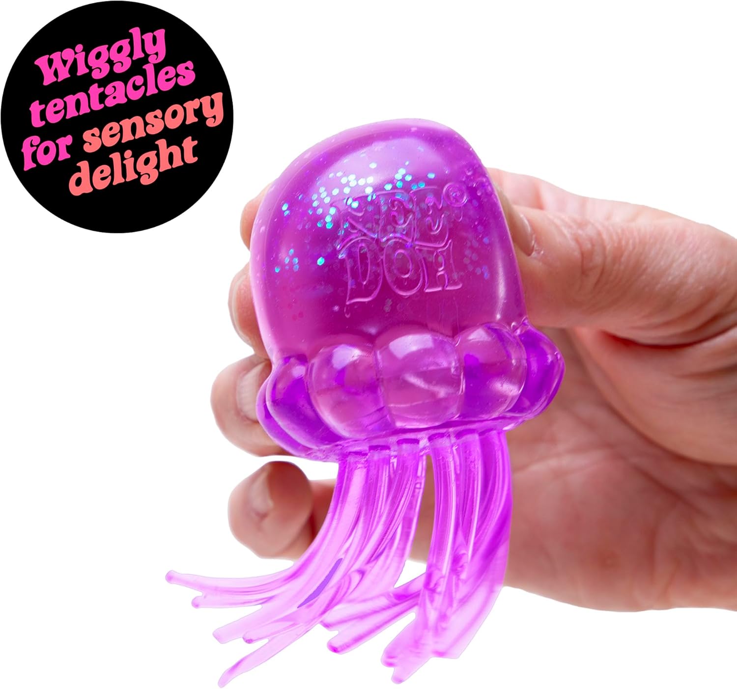 NEW NeeDoh Jelly Squish Jellyfish Fidget Sensory Toy Stress Relief Squishy Cube Anti-Anxiety Squeeze Object For Focus ADHD BY SEA