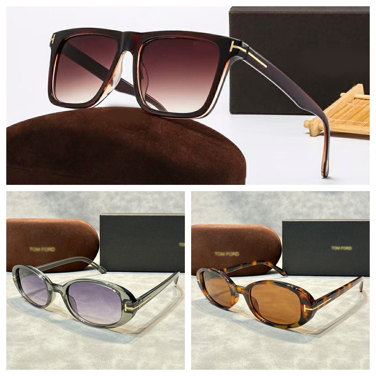 designer sunglasses for women Men T Letters Classic Luxury Outdoor Oval Black Sunglasses Square Glasses Retro and UV resistant sunglasses With box