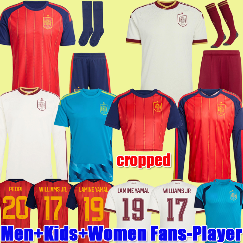 2026 World Cup SPAIN Soccer Jerseys home away 26 27 PEDRI GAVI LAMINE YAMAL football shirt OLMO FERRAN RODRIGO soccer shirt Men and Kid Kits sets