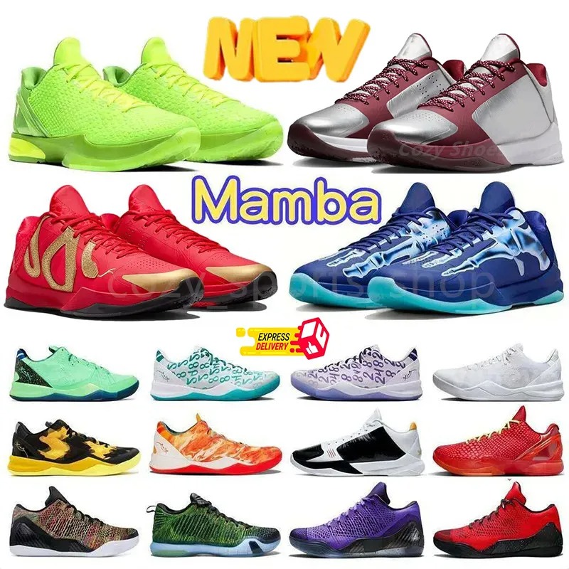 Aces Away Designer Mamba Basketball Fashion Mambas 8 Eybl Protro 6 Reverse Grinch What The Mambacita 5 X-Ray Mens Women Sneakers Trainers Outdoor Shoes Kobeshoes