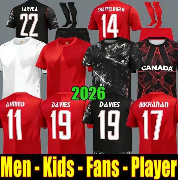 2026 World Cup Canada Soccer Jerseys national team 26 27 DAVIES J.DAVID LARIN UGBO CAVALLINI MILLAR EUSTAQUIO FRASER football shirt home player version RED uniform