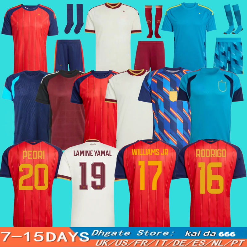 2026 2027 World Cup SPAIN Soccer Jerseys PEDRI GAVI LAMINE YAMAL MORATA Carvajal OLMO FERRAN RODRIGO Jersey SPANISH Men Kids Kit