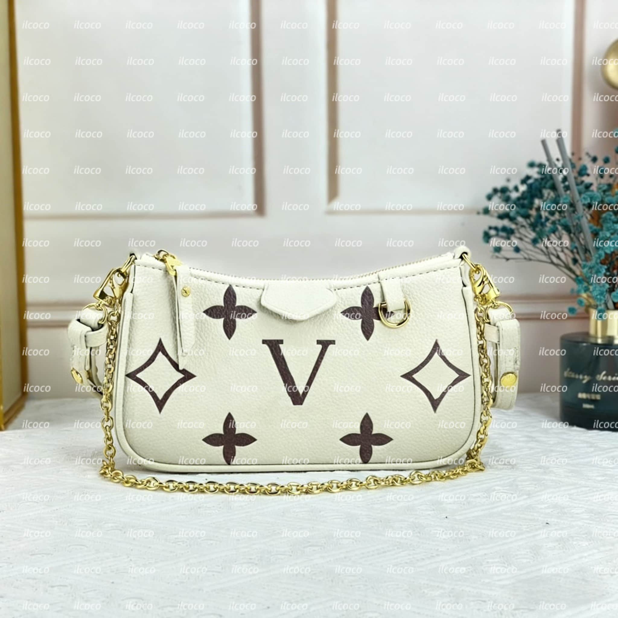 50A New Designer Bag Liv pochette Shoulder Bag Women's Leather Easy Pouch On Strap Bag Denim Crossbody Bags Luxury Wallet Old Flower Vintage Classic Purse Handbag