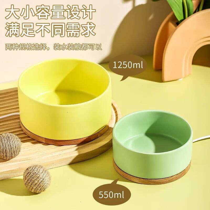 Heated Cat Ceramic Dispenser with Temperature for Cats & Dogs Constant 35C Pet Water Bowl Winter 26W0330