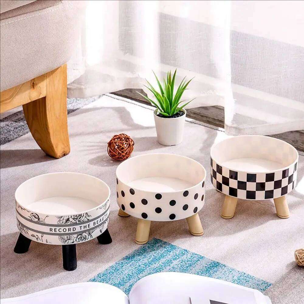 Stainless Steel Elevated Pet - Cat Dog Food Water Dishes, Raised Feeding Bowls for Pets 26W0330
