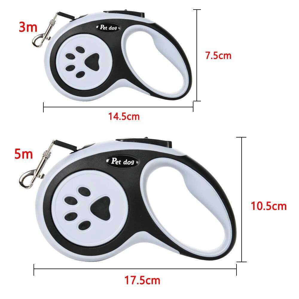 Dog Leash for Small Medium Large Dogs Cats Hiking Puppy Automatic Extending Retractable Nylon Lead French Bulldog Pet Supplies