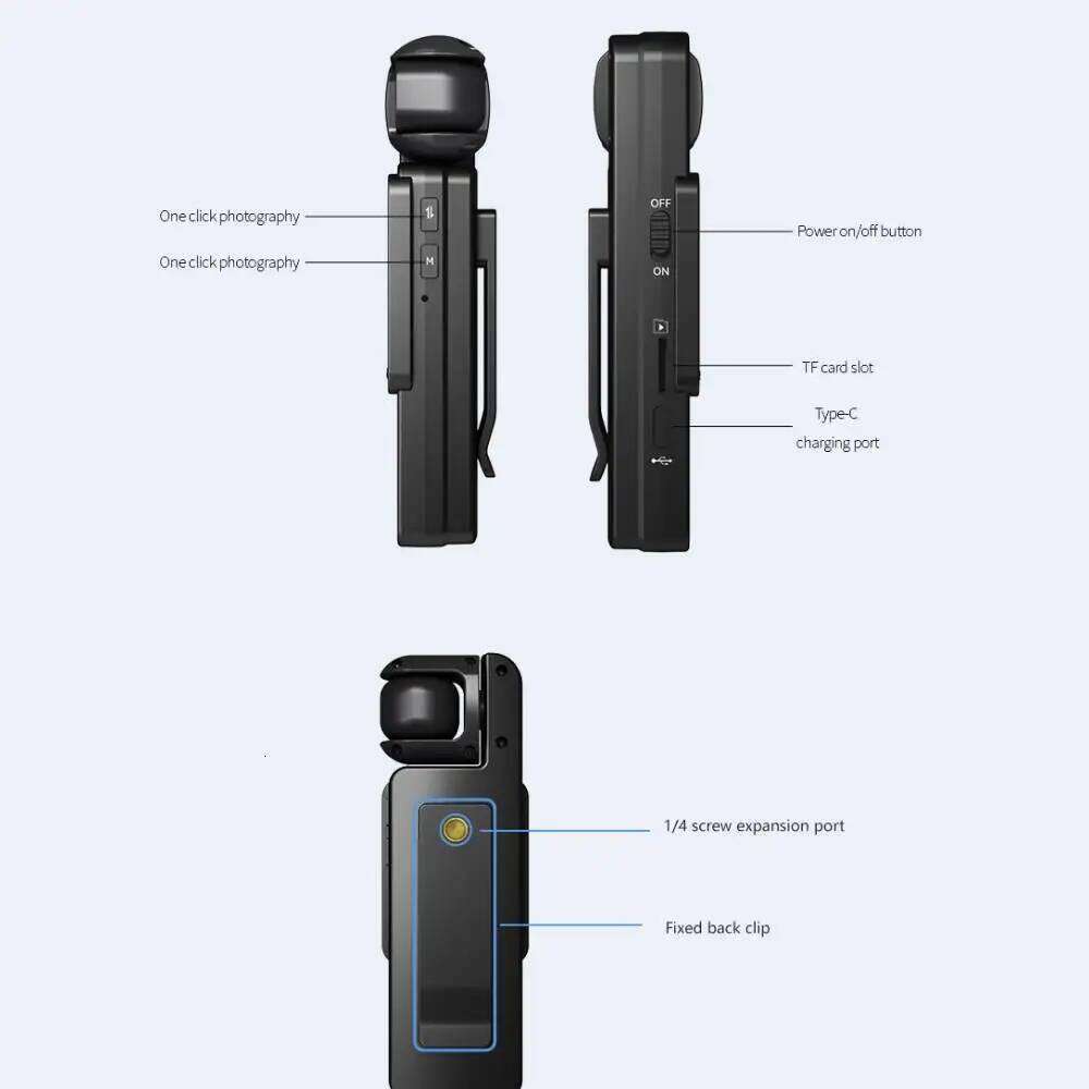 Mini WIFI IP65 Waterproof Action 1.54 Inch 1080 HD Sports Camera Chest Worn Video Recorder Cycling Vlogging 26H0330