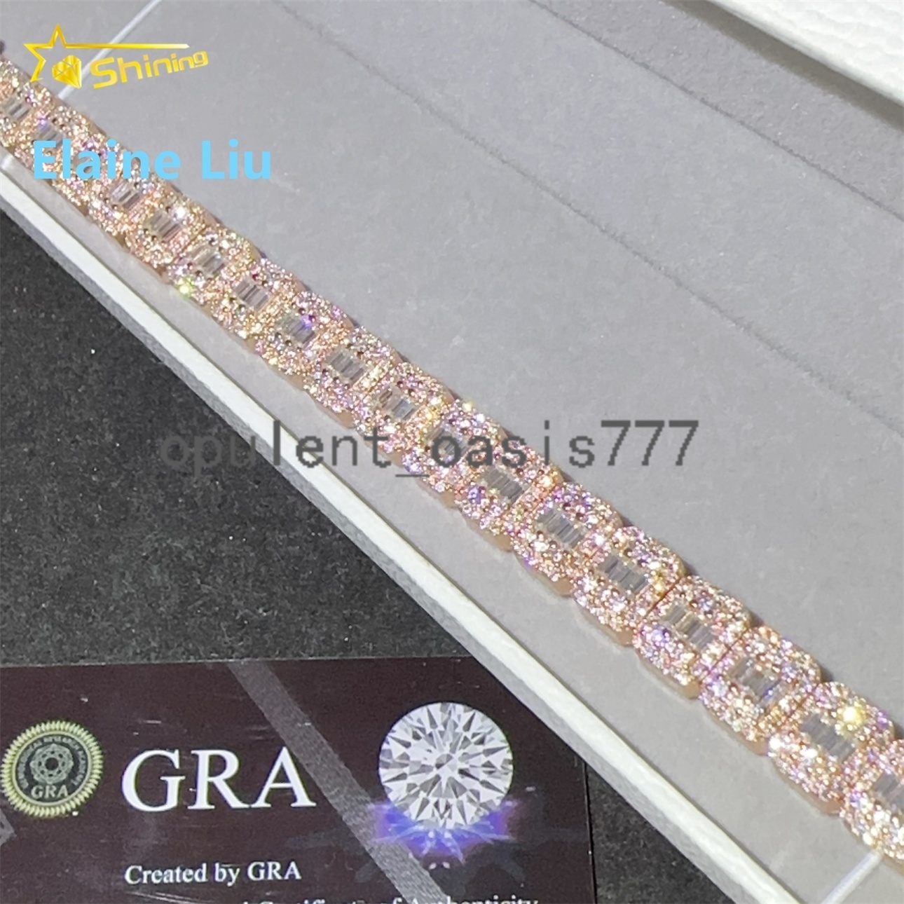 Pass Diamond Tester Luxury Hip Hop Cuban Link Iced Out Jewelry 925 Sterling Silver Moissanite Cuban Link Chain Necklace Bracelet