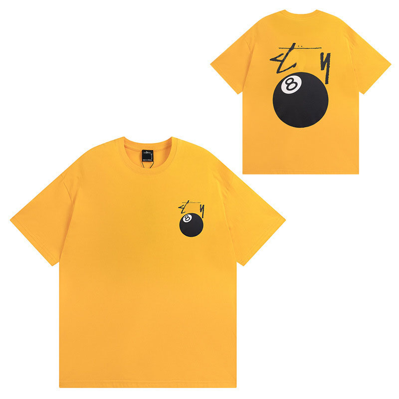 YICHENSTU 2026new clothes summer new multi-color printed high-quality pure cotton men's and women's T-shirts couple short sleeves STU-002-01