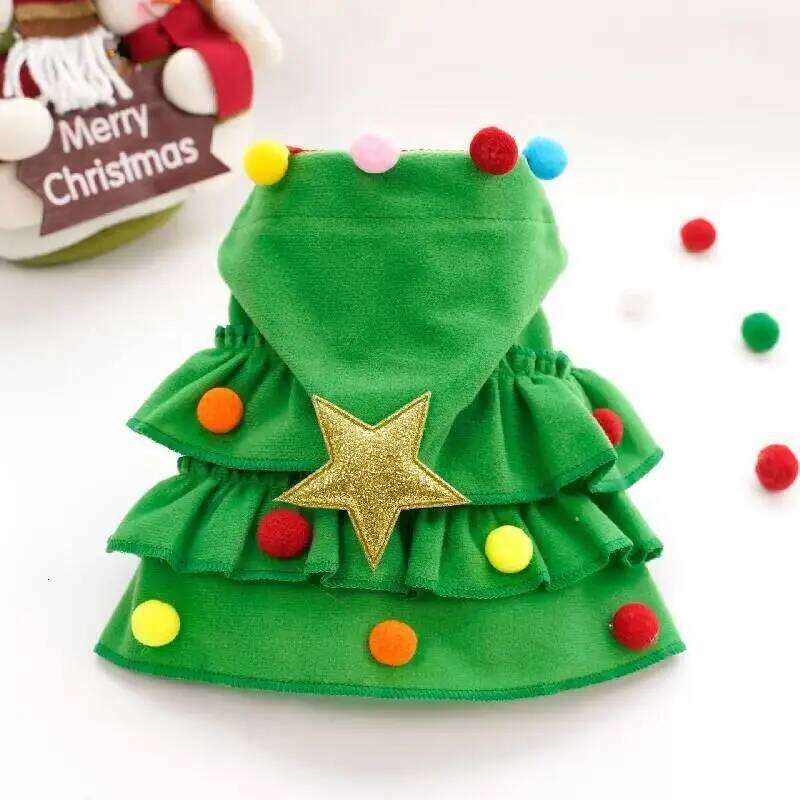 New Cute Cape Adorable Attire Role-Play Party Wear Cloak Dog Dress Holiday Pet Costume Christmas Supplies