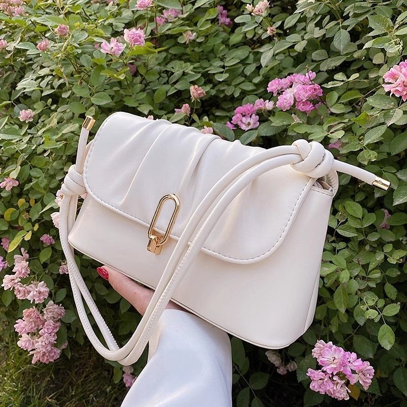Niche White for Women 2025 New Trend Versatile High-End Feel Shoulder Underarm Crossbody Bag