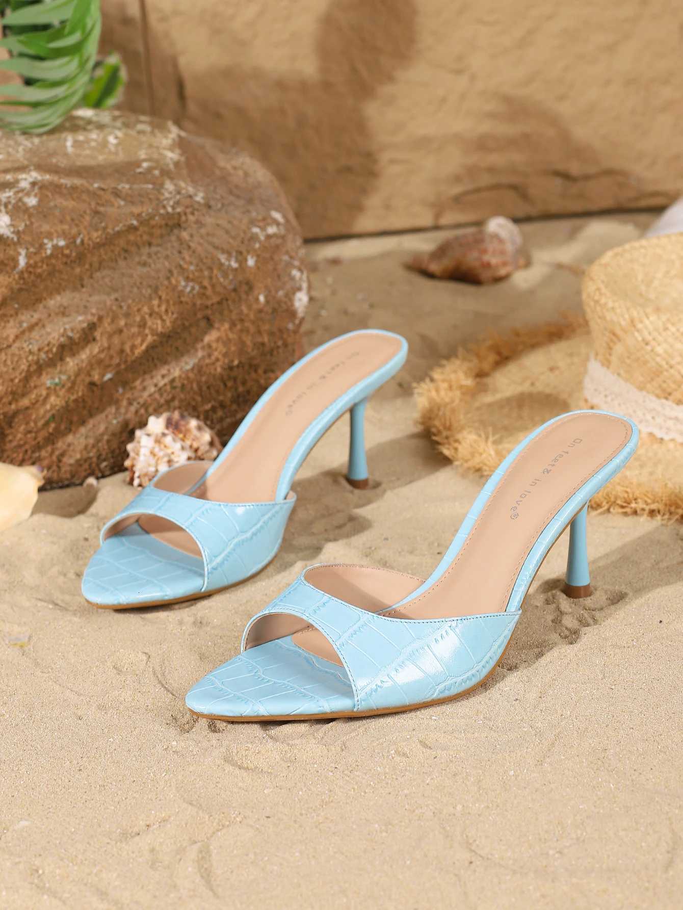 Womens fashionable elegant versatile high heels comfortable simple slip-on stilettos Z260330
