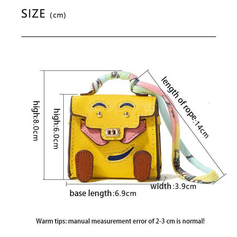 Handmade Mini PU Leather Handbag Decoration Pendant Headphone Case For Airpods 4 Pro2 3 2and1 Mini Wallet with lanyard Z260330