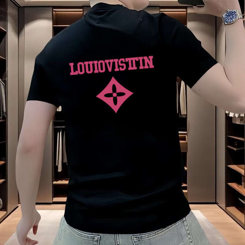 2026 New Summer Old-Dengjia Trendy Brand Loose Casual Fashion Short-Sleeve T-Shirt High-Quality Men's Clothing