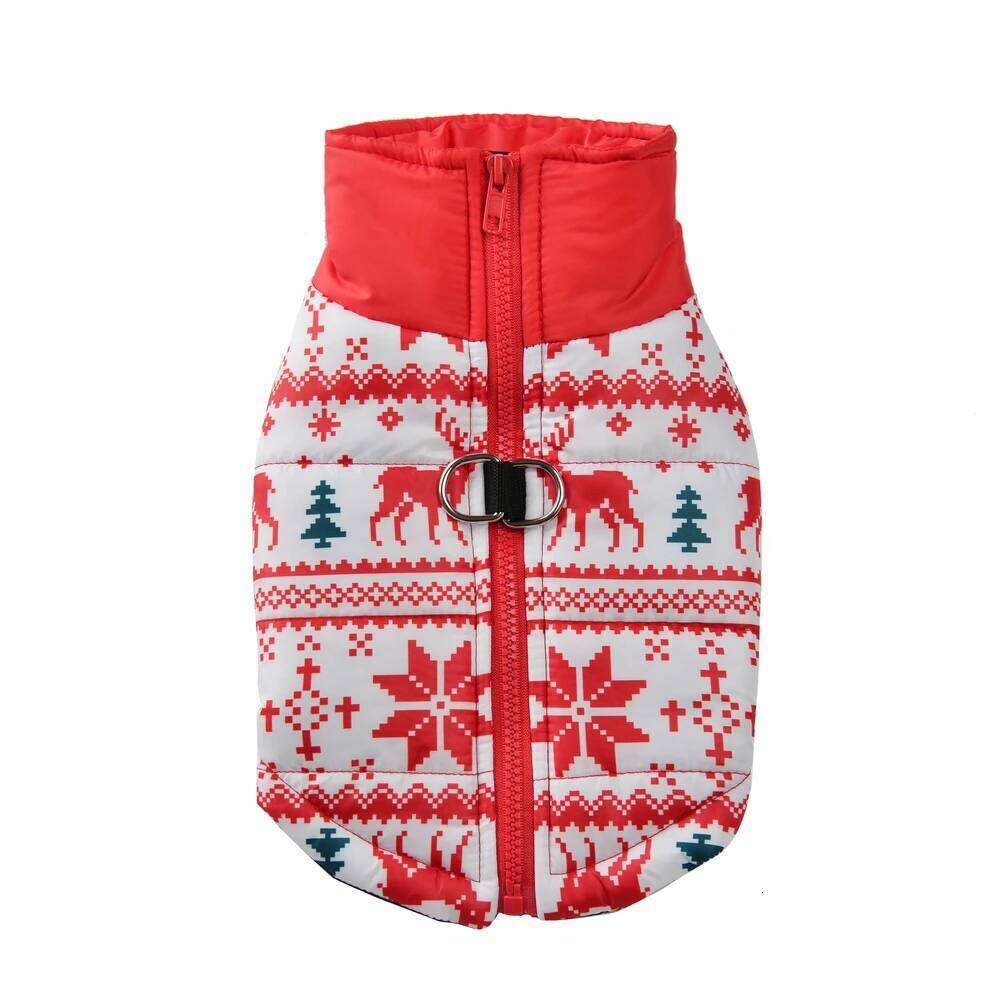 Pet Dog Clothes For Small Medium Dogs Cats Winter Warm Puppy Christmas Print Cat Jacket Coat Chihuahua Bulldog Overalls
