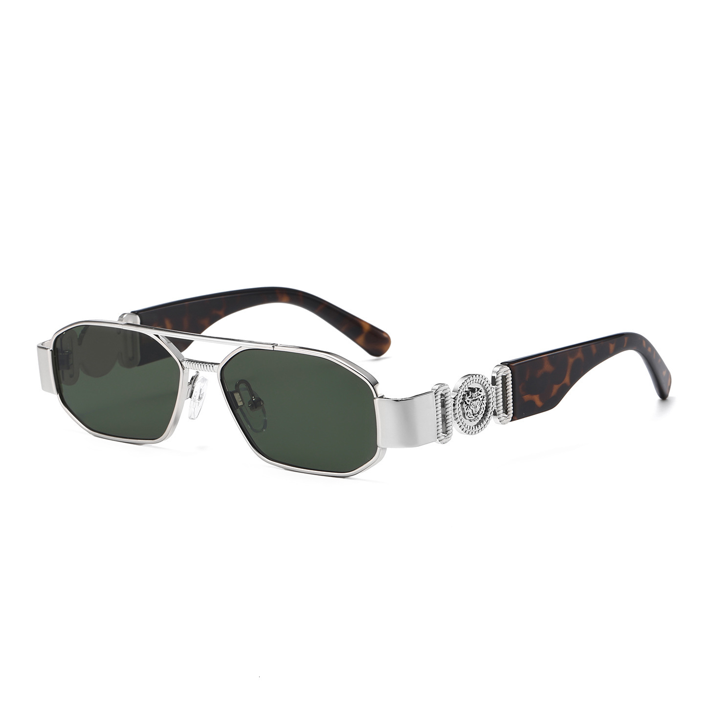 Luxury Brand Designer Sunglasses 2026 New Light Luxury Fashion Sunglasses European And American Style Unique Double Bridge Internet Celebrity Polygona