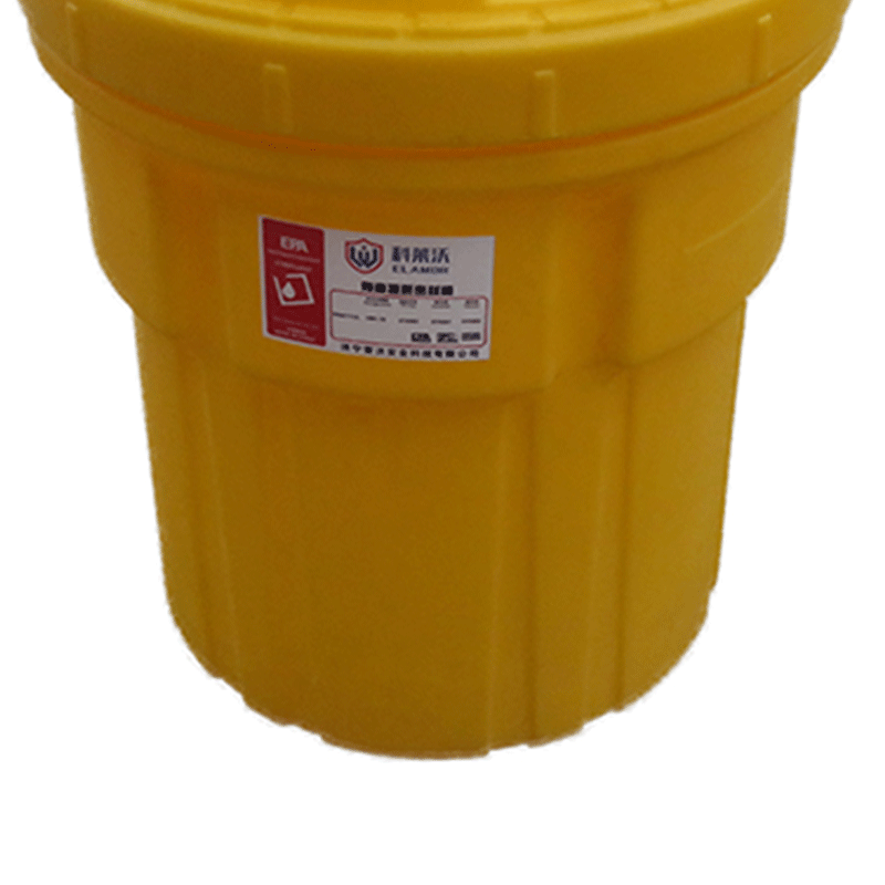 Emergency Spill Response Drum Set for 30-Gallon Liquid Containers - Durable Polyethylene Construction