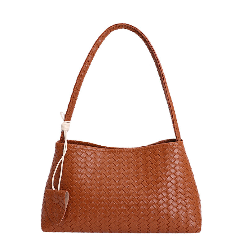 Free Shipping High Value Woven Hobo Bag for Women Large Capacity Shoulder Bag Casual Tote Handbag with 5 Colors