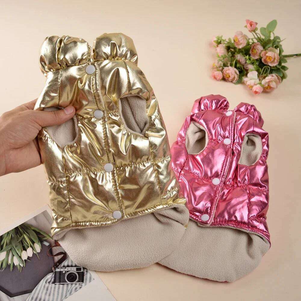 Dog Coat Vest For Small Medium Dogs Cats Hiking Outdoor Waterproof Warm Puppy Clothes with D-ring French Bulldog Pug Pet Jacket