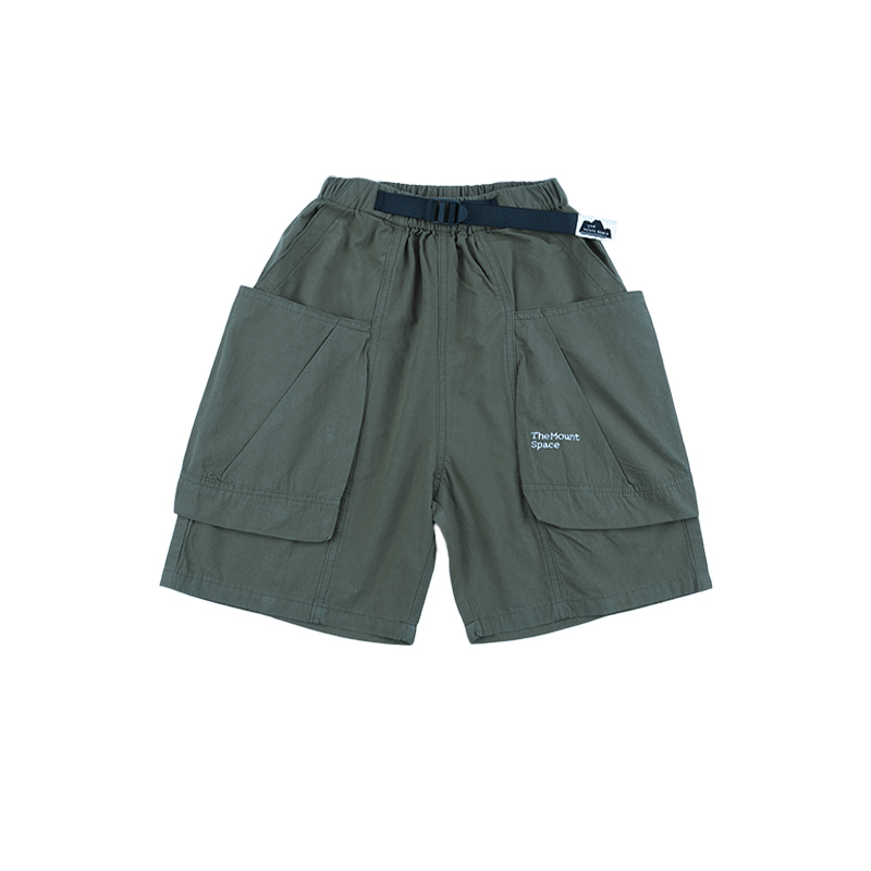 Shorts Kids Mountain Style Large Pocket Embroidered Cargo Shorts Outdoor Casual Utility Shorts 26DX3210