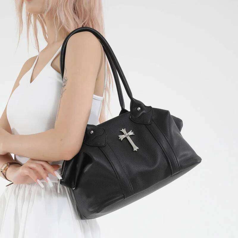 Retro Design Women S Top Handle Y K Cool Girl S Vintage Shoulder Bag Female Large Crossbody Bags Pu Leather Handbag Totes TIANOUDAISHU