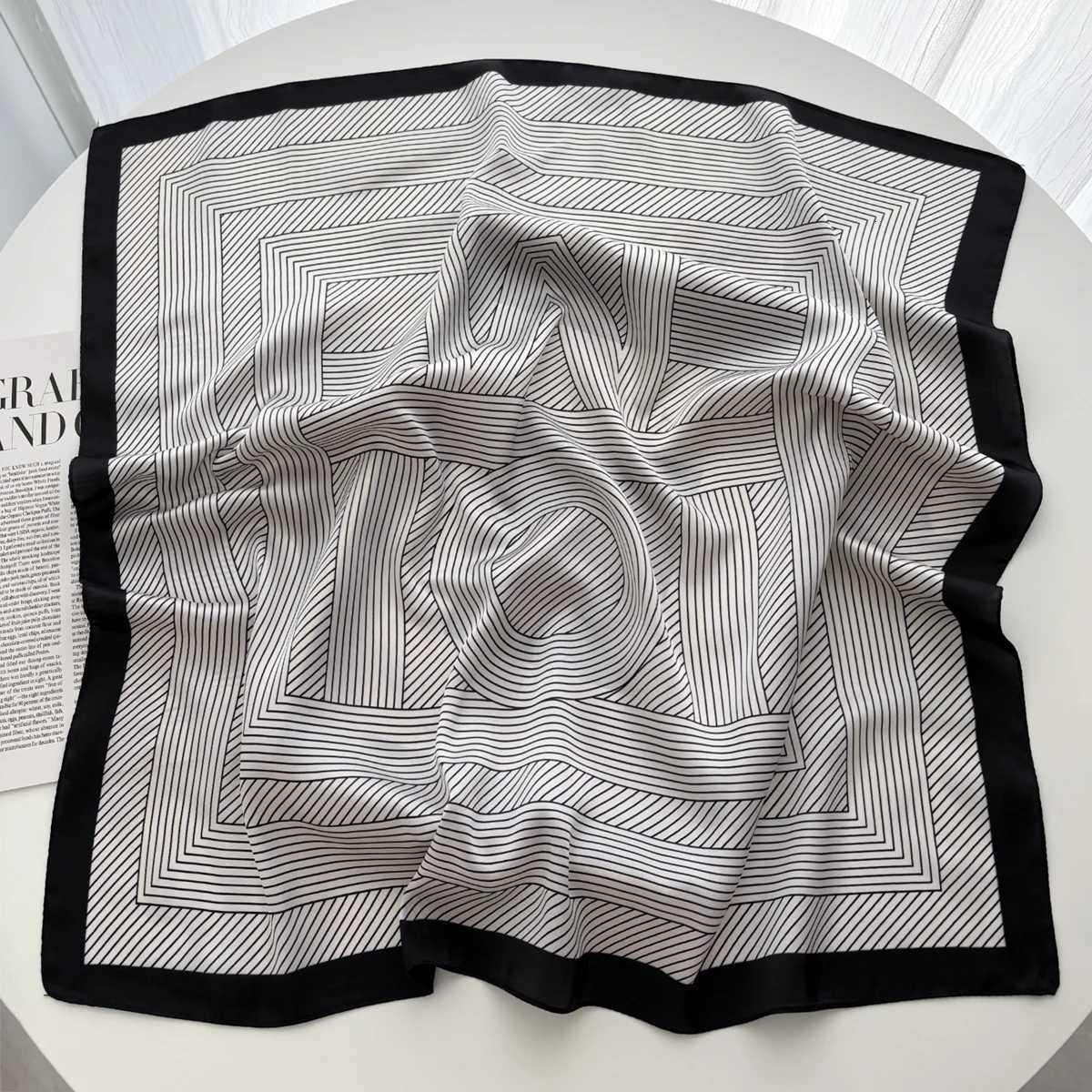 Flower Printed Square Scarf Elegant Thin Breathable Decorative Neck Scarves Windproof scarf For Wen X260328