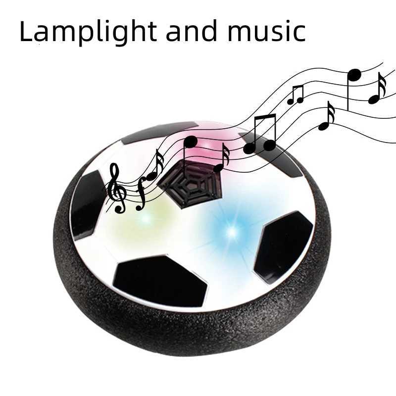Soccer Kids Toy USB Rechargeable Hover Ball Colored LED Lights for Kid Gifts Gliding Air Cushion Floating Kids Soccer GameT260330