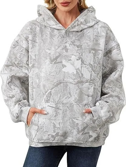 autumn and winter cross-border womens casual loose hooded personalized printed womens hoodie from Europe and America 260330