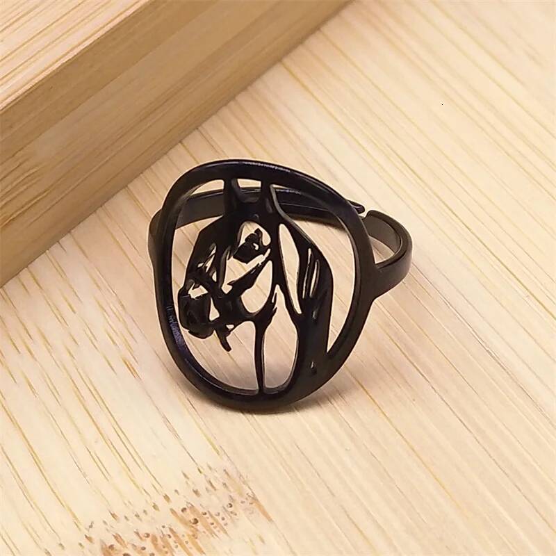 Horse Head Animal Jewelry Unisex Adjustable Size Stainless Steel Fashionable Unisex Style Light Luxury Titanium Steel Accessories