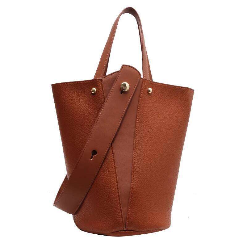 Fashion Trending Brand Designer Female Handbags Solid Bucket Bag For Women Crossbody Shoulder Bags Totes