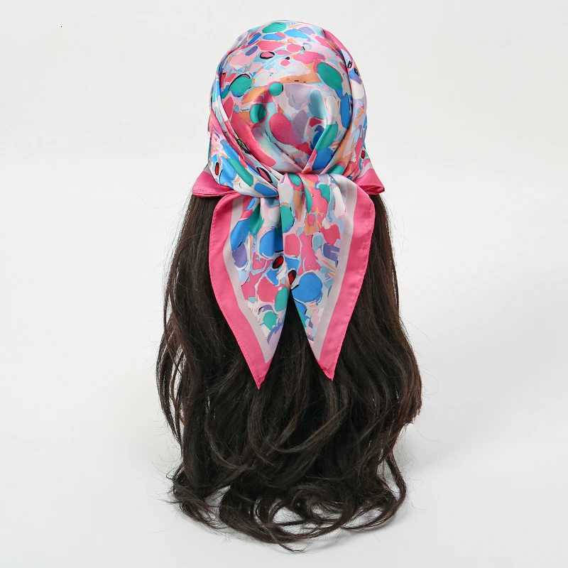 68cm Color Dot Jump Printed Scarf Wens Spring and Summer Thin Imitation Silk Scarf Fresh and Versatile scarf Shawl X260328