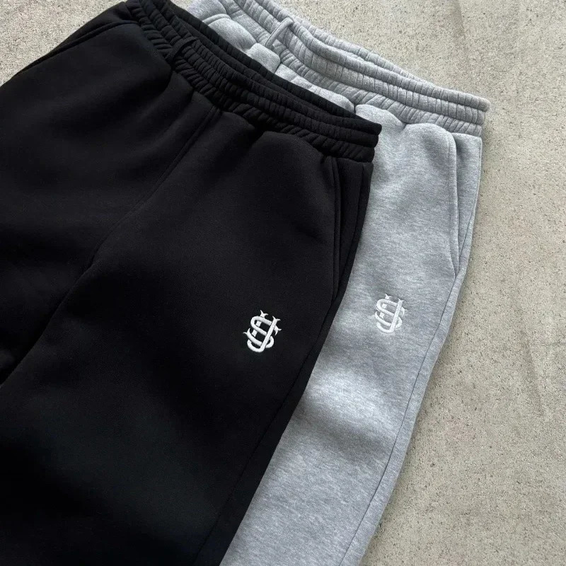 Mens Casual Joggers Coin Print Y2K Streetwear Elastic Waistband Loose Fit Sweatpants 90s Retro Hip Hop Pants Multiple Colors 260326