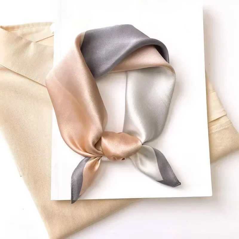 2026 plaid brand women scarf summer 100 silk scarves shawls lady wraps soft pashimina female Echarpe beach stole bandana Z260330