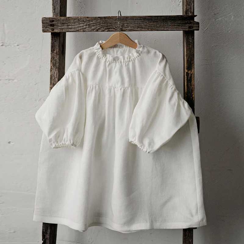 Pastoral Retro Long-Sleeve Girls Cotton And Linen Dress Autumn New Baby Girl Casual Loose Lantern Sleeve Princess Dresses TZ150T260330