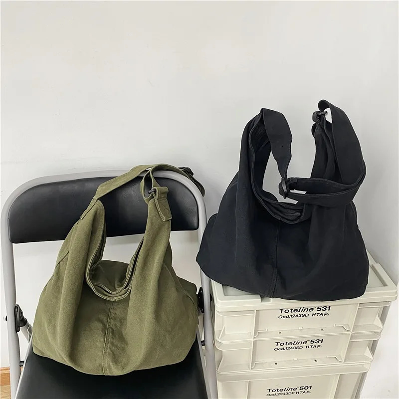 Womens Shoulder Bag Large Canvas Crossbody Bags for Women 2023 Cotton Cloth Fashion Korean Female Students School Handbags 260317