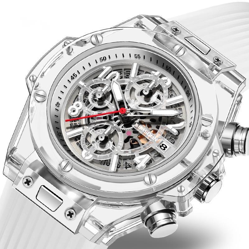 Watches Men Designer Fashionable Diamond Moissanite Sporty Quartz Diving Reloj Hombre Homme Montre De Luxe