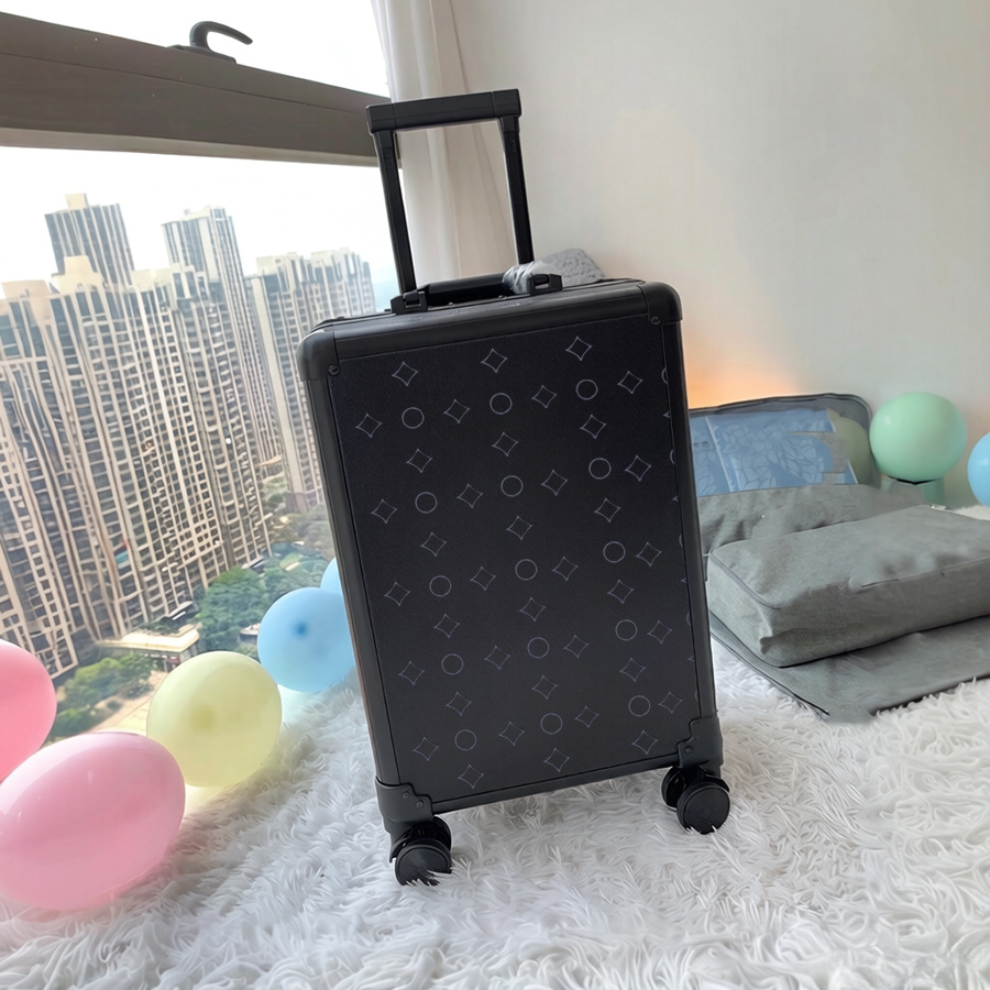 Designer Suitcase Luxury Luggage 20 inches Suitcases With Wheels Trolley Case Travel Bag Boarding Case Password Genuine Leather Box Carry On