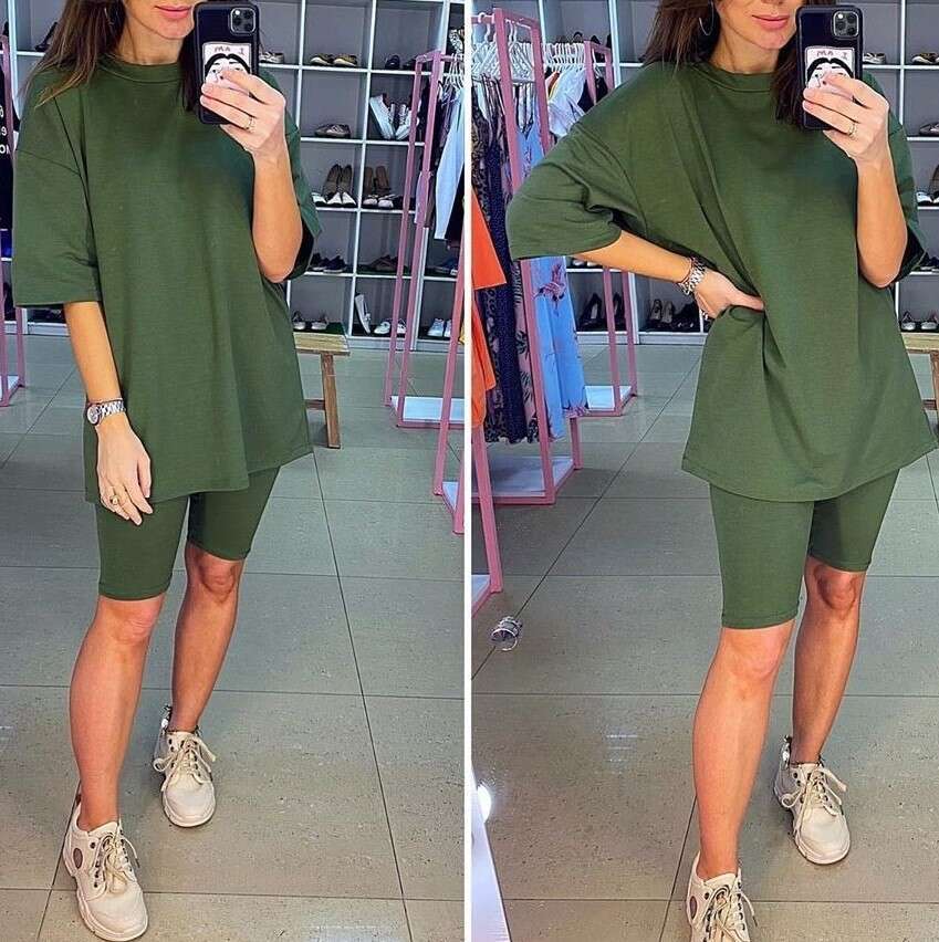 2026 Spring/Summer New Hot-Selling Women's Two-Piece with Belt, Solid Color, Loose-Fit, Sporty, Fashionable, Casual Homewear Set