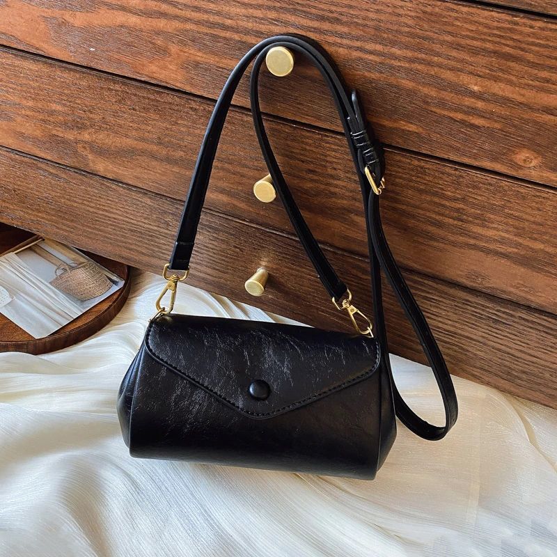 2025 New Single Shoulder Elegant Versatile Crossbody Casual Simple Commuter Soft Leather Accordion Bag for Women